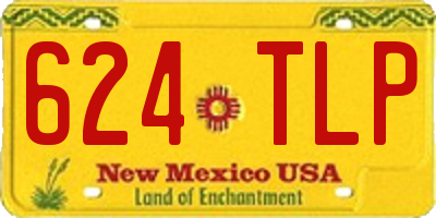 NM license plate 624TLP
