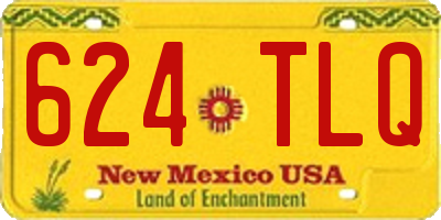 NM license plate 624TLQ