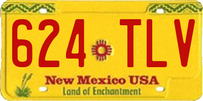 NM license plate 624TLV