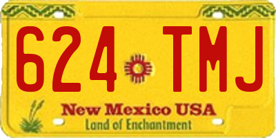 NM license plate 624TMJ
