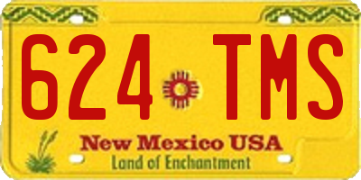 NM license plate 624TMS