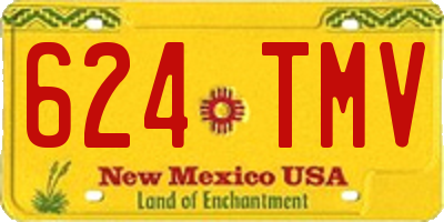 NM license plate 624TMV