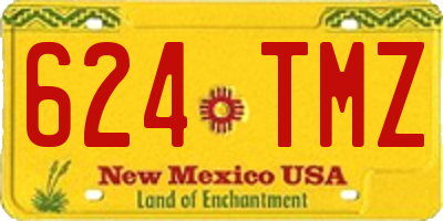 NM license plate 624TMZ