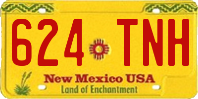 NM license plate 624TNH