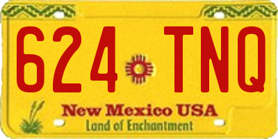 NM license plate 624TNQ