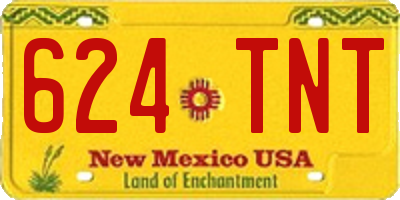 NM license plate 624TNT