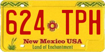 NM license plate 624TPH