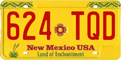 NM license plate 624TQD