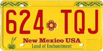 NM license plate 624TQJ