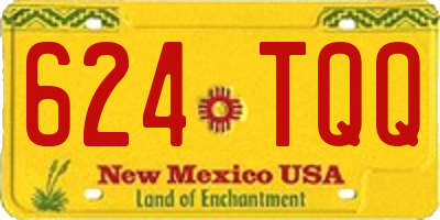 NM license plate 624TQQ