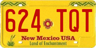 NM license plate 624TQT