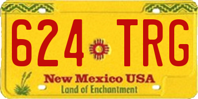 NM license plate 624TRG
