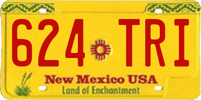 NM license plate 624TRI