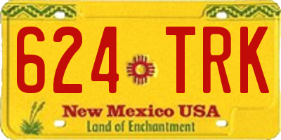 NM license plate 624TRK