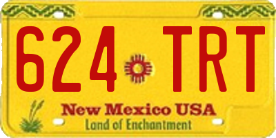 NM license plate 624TRT
