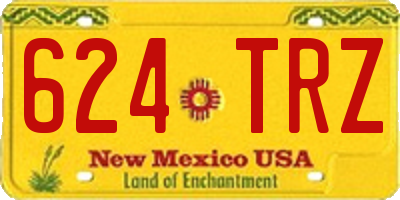 NM license plate 624TRZ