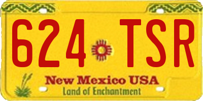 NM license plate 624TSR