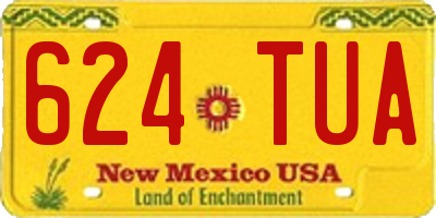 NM license plate 624TUA