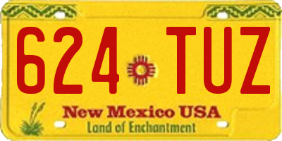 NM license plate 624TUZ