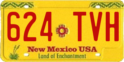 NM license plate 624TVH