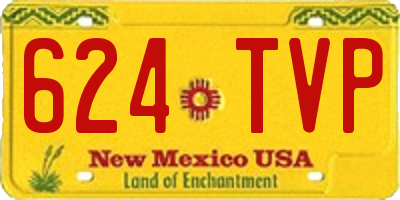 NM license plate 624TVP