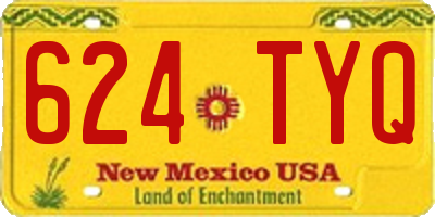 NM license plate 624TYQ