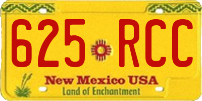 NM license plate 625RCC