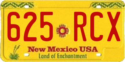 NM license plate 625RCX