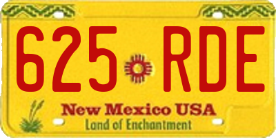 NM license plate 625RDE