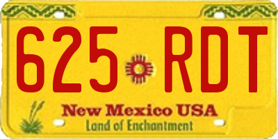 NM license plate 625RDT