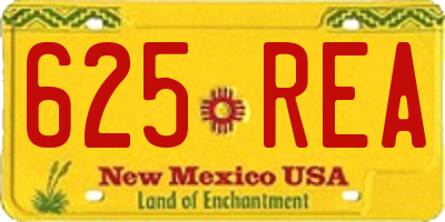 NM license plate 625REA
