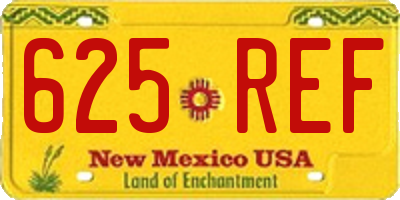 NM license plate 625REF