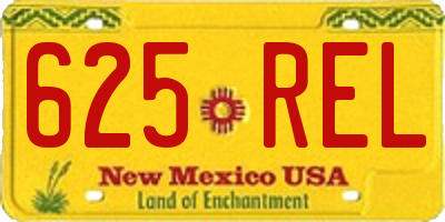 NM license plate 625REL