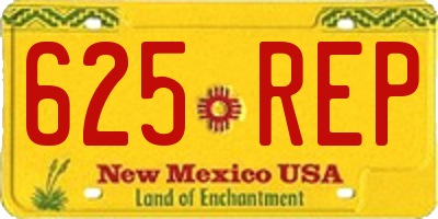 NM license plate 625REP