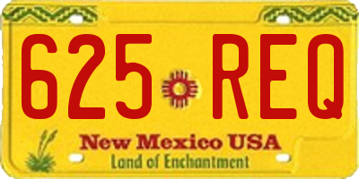 NM license plate 625REQ