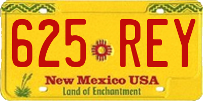 NM license plate 625REY