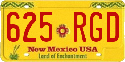 NM license plate 625RGD