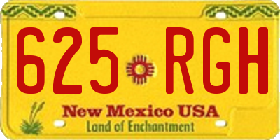 NM license plate 625RGH
