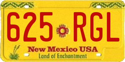 NM license plate 625RGL