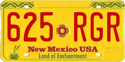 NM license plate 625RGR