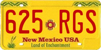 NM license plate 625RGS