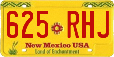 NM license plate 625RHJ