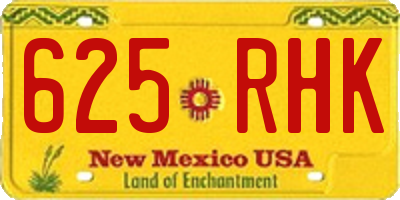 NM license plate 625RHK