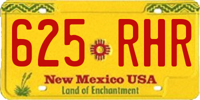 NM license plate 625RHR