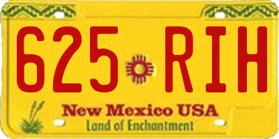 NM license plate 625RIH