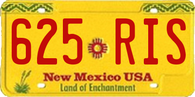 NM license plate 625RIS