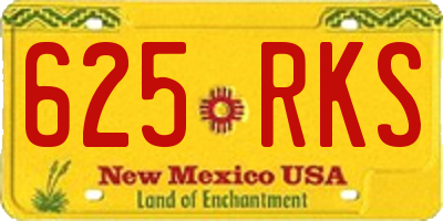 NM license plate 625RKS