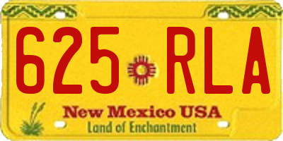 NM license plate 625RLA