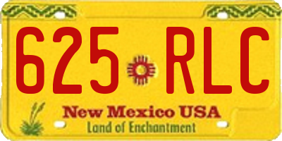 NM license plate 625RLC