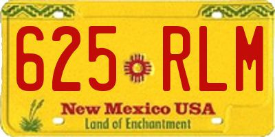 NM license plate 625RLM